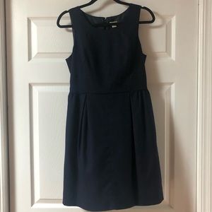 J.Crew navy blue wool dress with pockets